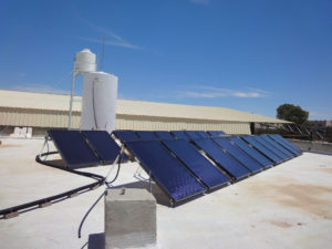 Sonnenkollektoren von KBB Kollektorbau aus Berlin eingesetzt in Jordanien