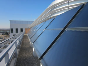 Sonnenkollektoren von KBB Kollektorbau aus Berlin eingesetzt in Frankreich