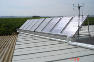 Sonnenkollektoren von KBB Kollektorbau aus Berlin eingesetzt in Italien