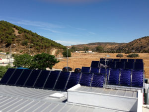 Sonnenkollektoren von KBB Kollektorbau aus Berlin eingesetzt in Spanien