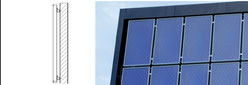 Solarkollektor von KBB Kollektorbau aus Berlin bei senkrechter Fassade
